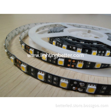 waterproof  5050 flexible led strip with black PCB
